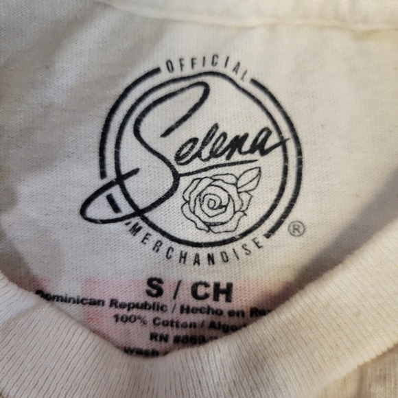 Selena Amor Prohibido Tour 1994 Graphic T-Shirt Cream Small Official Merchandise - Picture 4 of 7